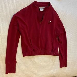 Gymshark Cropped Quarter Zip Pullover Size M